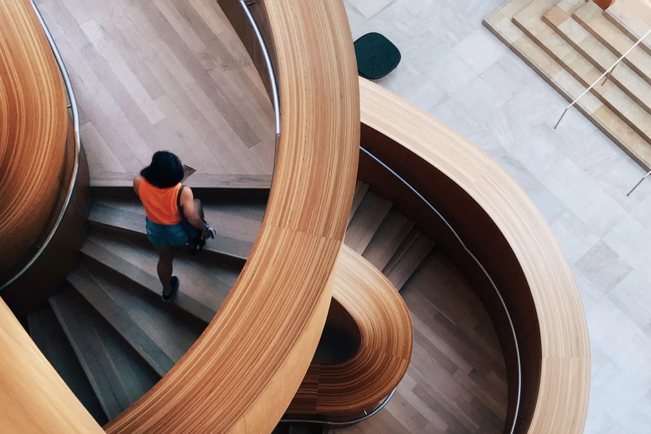 A sweeping interior view of a contemporary art gallery, reflecting the journal’s curiosity about everyday culture and places.